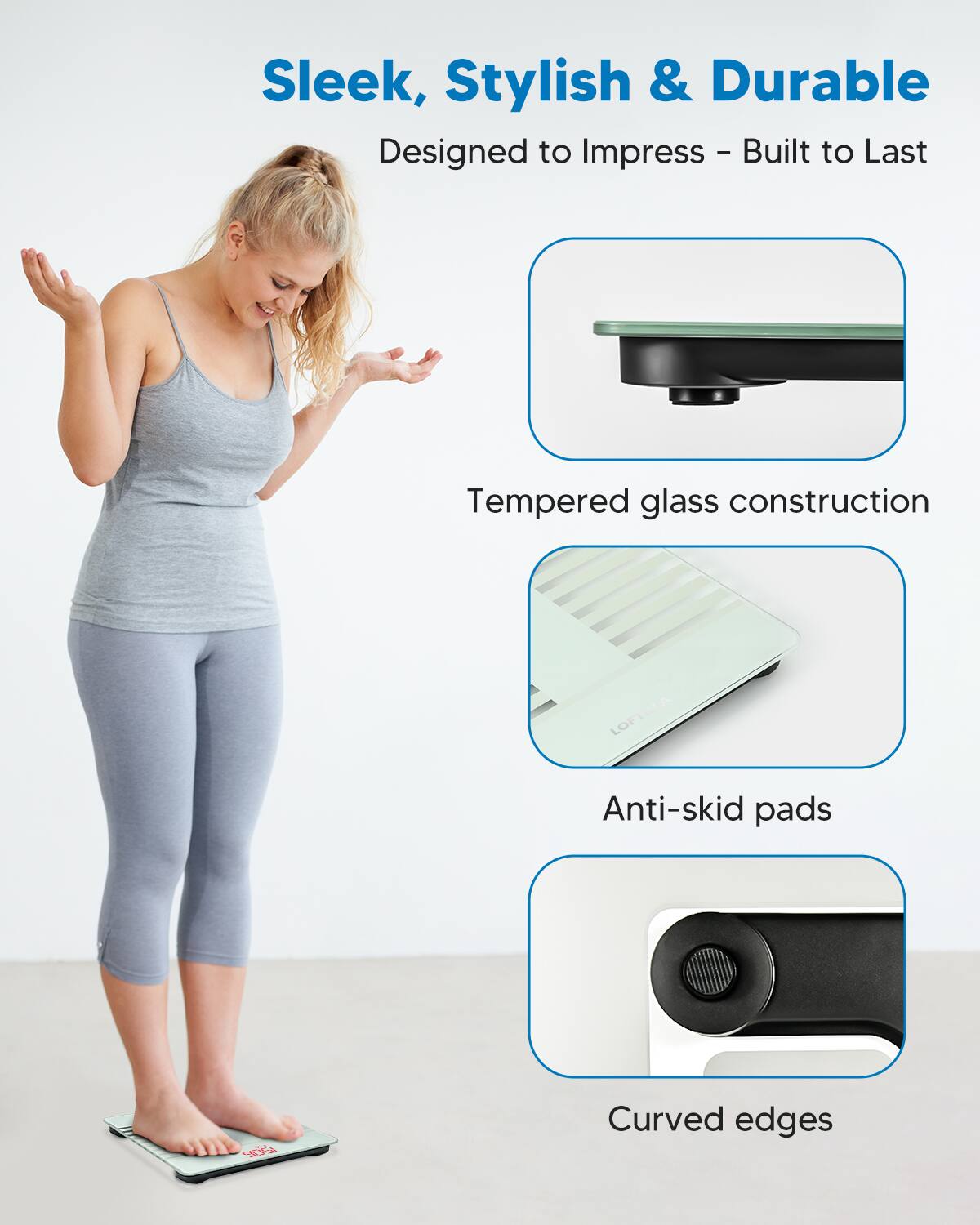 Sleek, Stylish & Durable  
Designed to Impress - Built to Last  

- Tempered glass construction  
- Anti-skid pads  
- Curved edges