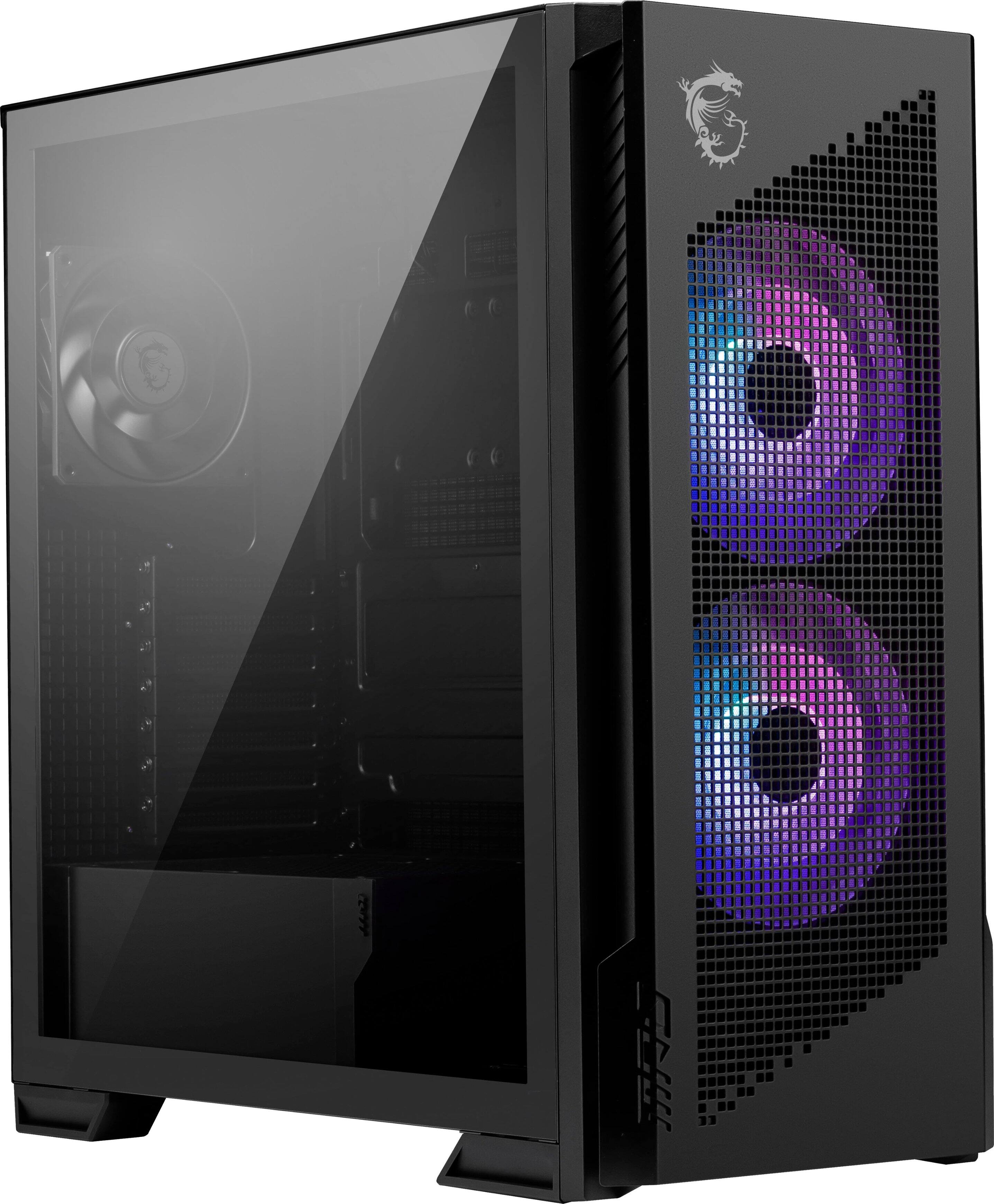 MSI - MPG Velox 300R Airflow PZ ATX Mid-Tower PC Case - Black