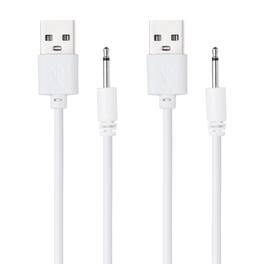 Unique Bargains - USB to DC Charging Cable, 2.6ft, 5V 1A, 2pcs - Ideal for Routers, Speakers, Cameras, and Other 5V Devices - White