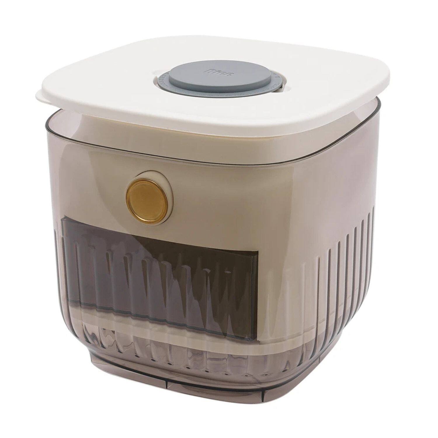 Alt View 2. Home Collection - 22 lbs Rice Dispenser Grain Storage Container Kitchen Organizer with Measuring Cup.