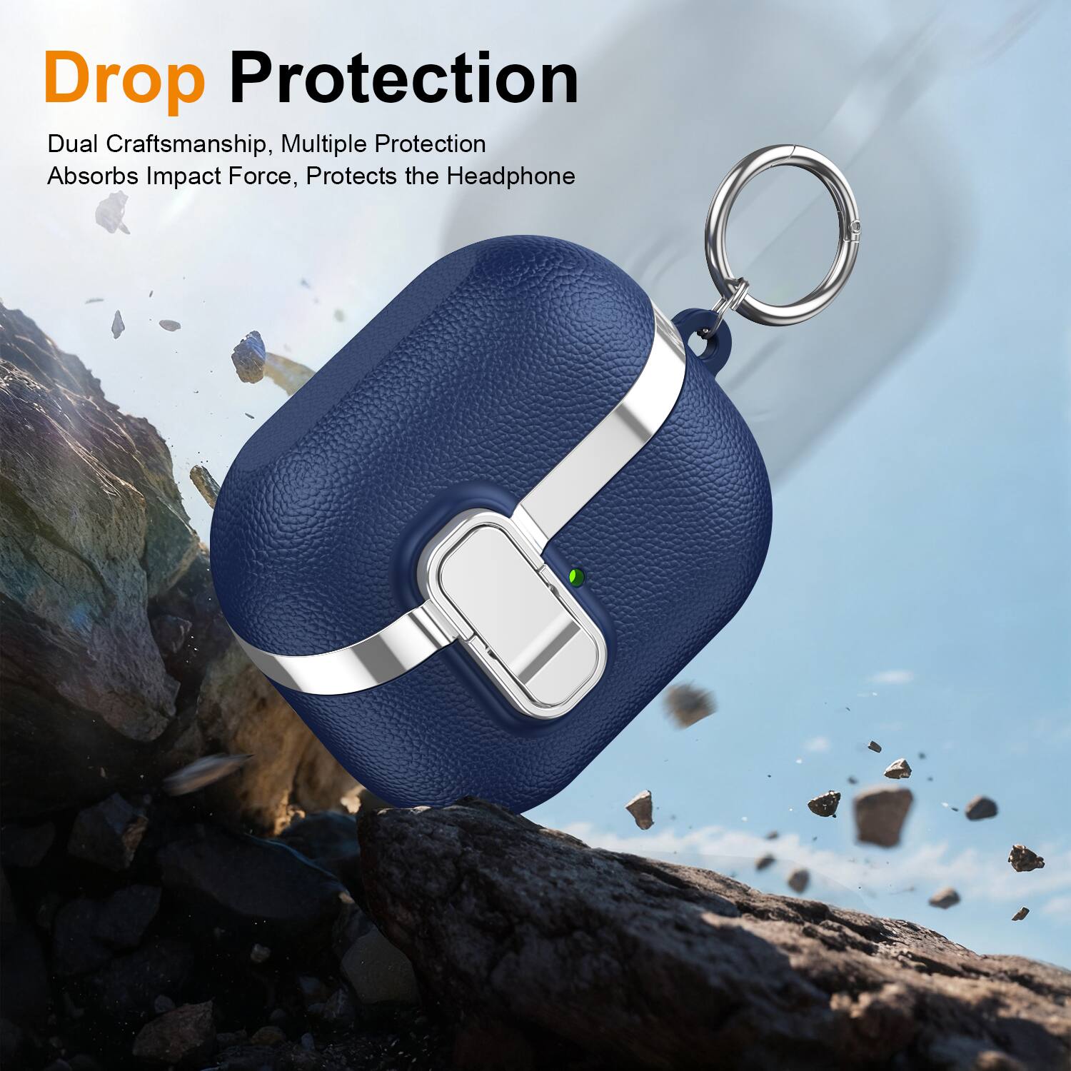 Drop Protection  
Dual Craftsmanship, Multiple Protection  
Absorbs Impact Force, Protects the Headphone