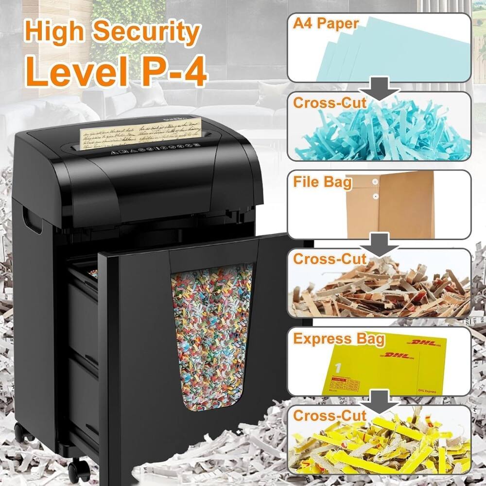 High Security Level P-4  
A4 Paper  
Cross-Cut  
File Bag  
Cross-Cut  
Express Bag  
Cross-Cut