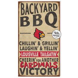 Jardine - Louisville Cardinals 11'' x 20'' Indoor/Outdoor BBQ Sign - Tan
