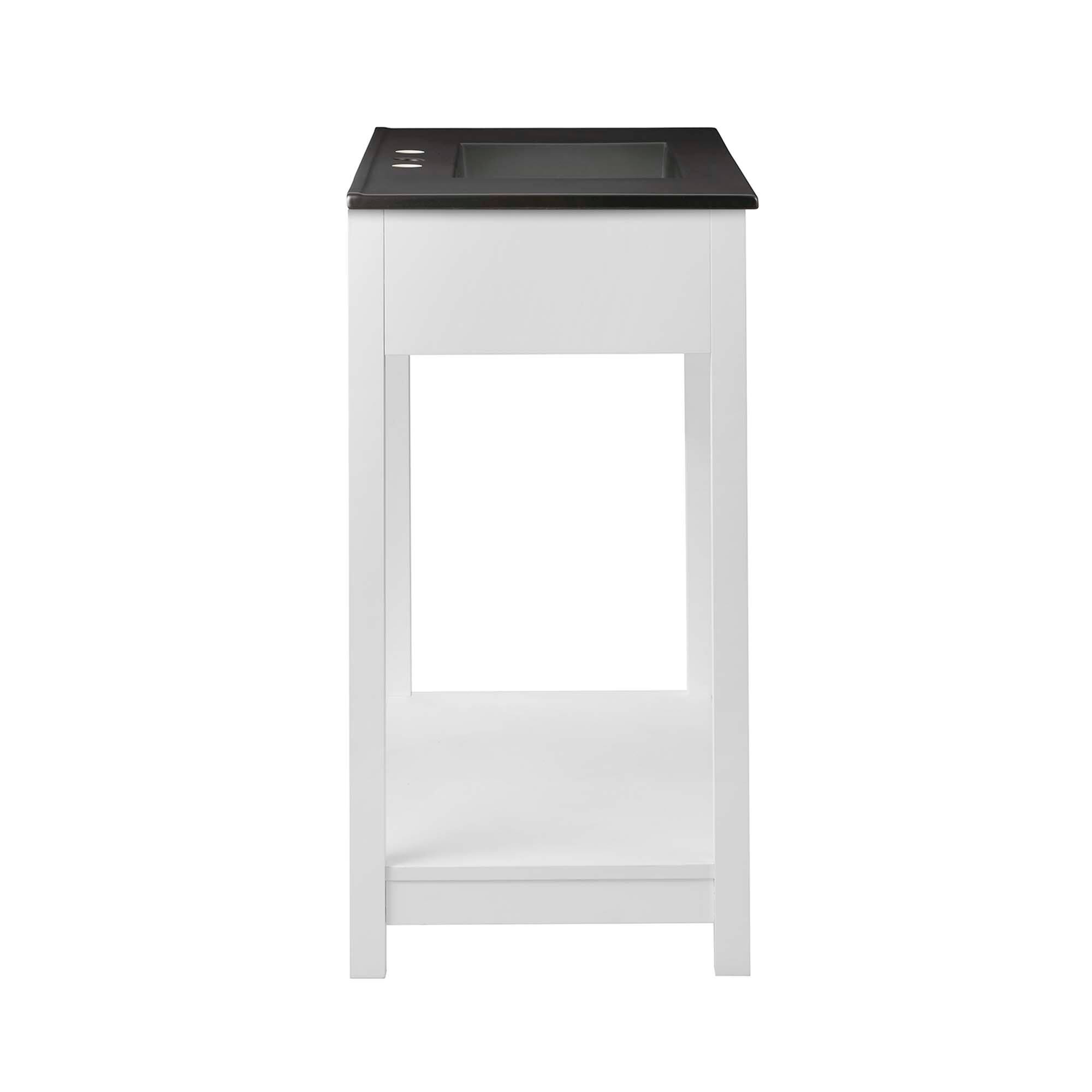 Alt View 1. Modway - Altura Bathroom Vanity Basin Included by Modway - White Black.