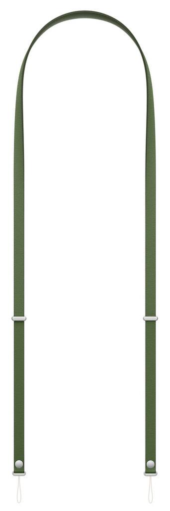 Alt View 8. Nakedcellphone - Woven Combo for iPhone 17 Pro - Tough Case + Magnetic Wallet + Crossbody Strap (Compatible with MagSafe) - Green.