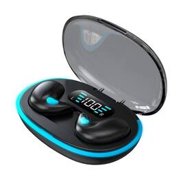 RISOKEYS - Wireless Bluetooth Sleep Headphones Bone Conduction, Noise Cancelling for Sleeping, Running, Commuting,Black
