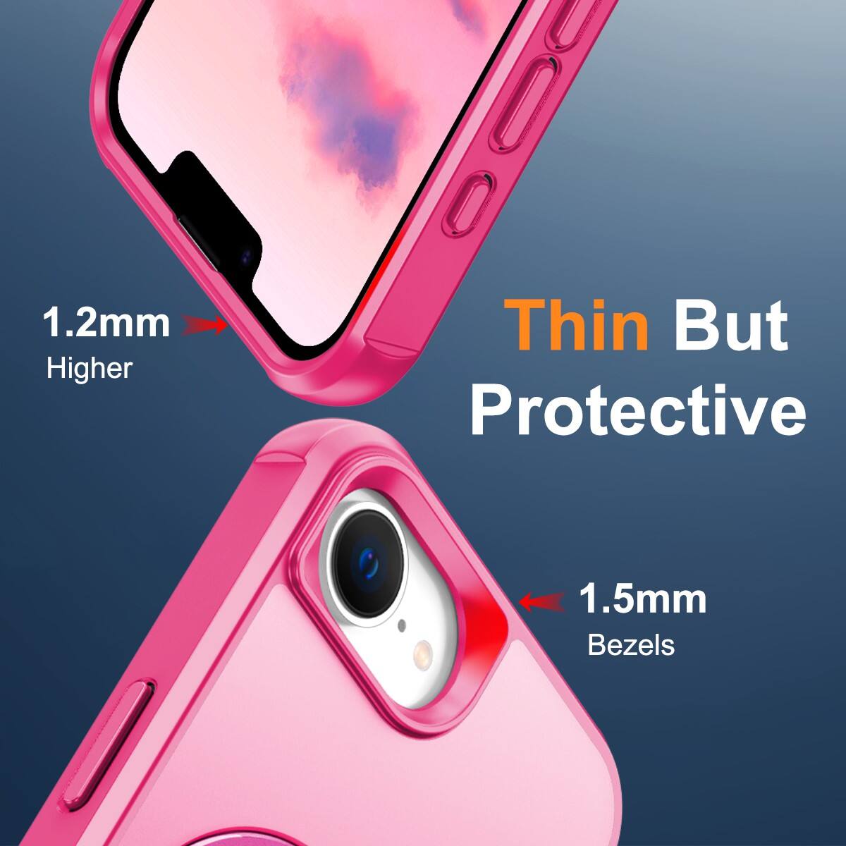 1.2mm Higher  
Thin But Protective  
1.5mm Bezels