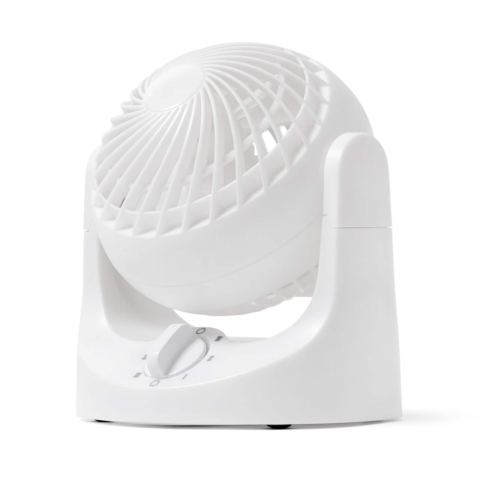 Front. IRIS USA - IRIS USA WOOZOO Small Desk Fan, 3 Speed, 112° Adjustable Tilt, Low Noise, Tabletop Air Circulator.
