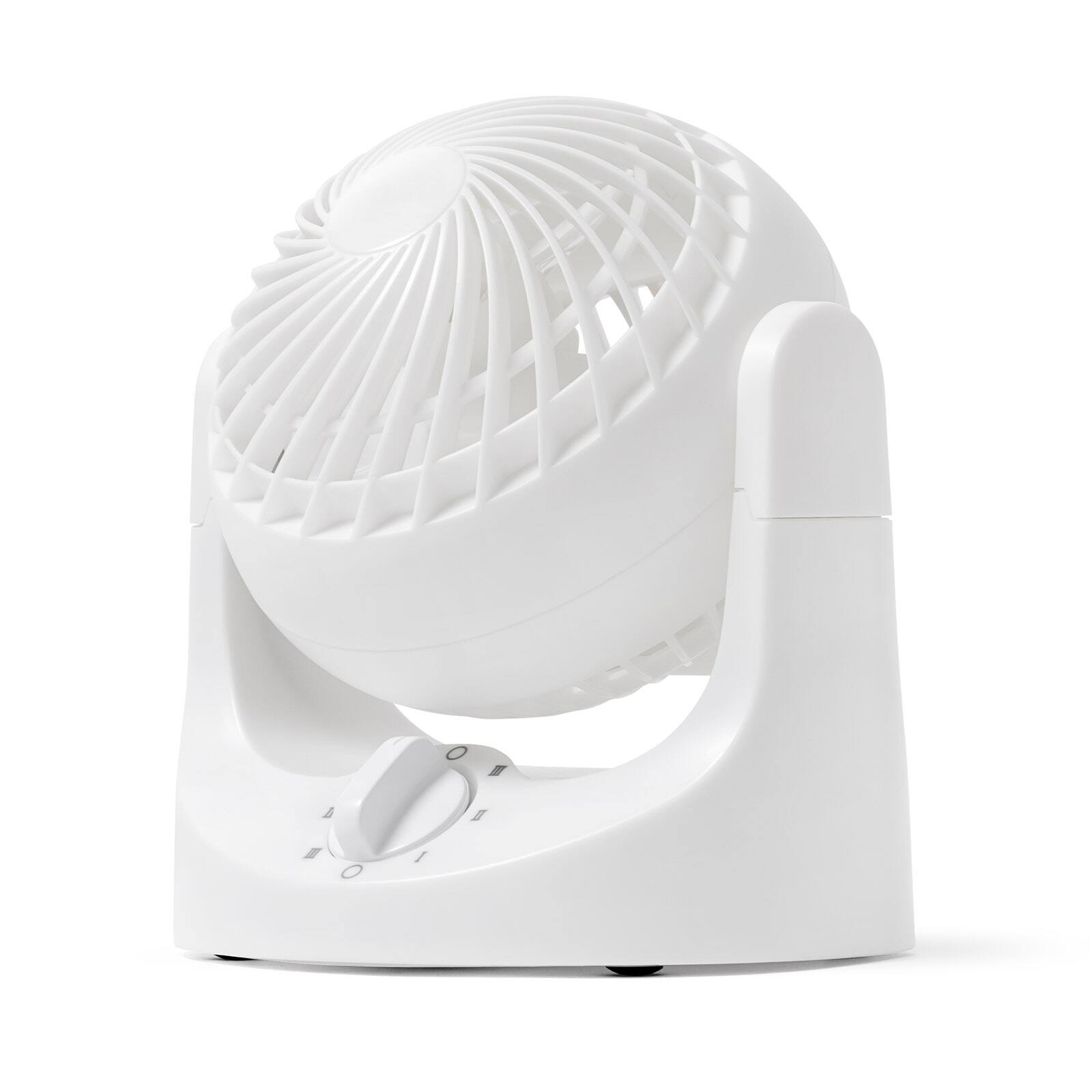 Front. IRIS USA - IRIS USA WOOZOO Small Desk Fan, 3 Speed, 112° Adjustable Tilt, Low Noise, Tabletop Air Circulator.
