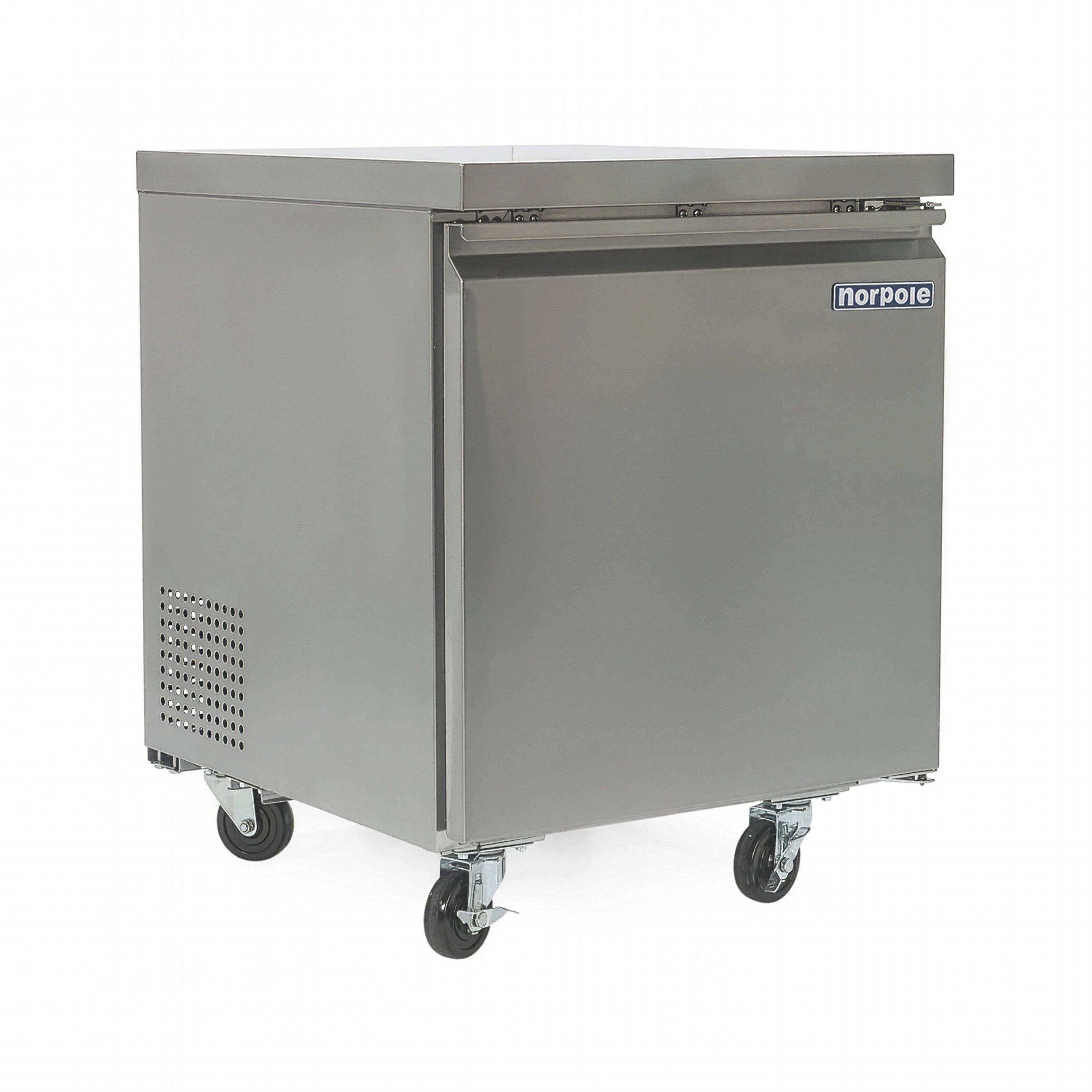 Alt View 5. Magic Chef - Commercial 6 cu. ft. Under Counter Refrigerator in Stainless Steel - Stainless Steel.