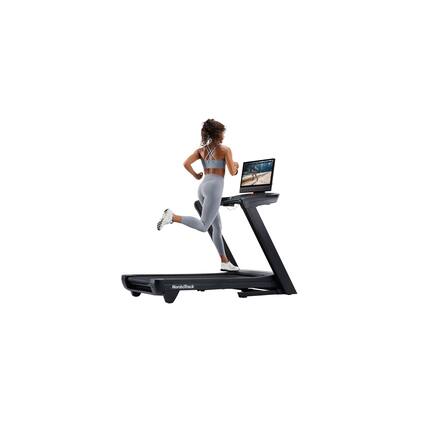 Front. NordicTrack - NordicTrack Commercial 2450 Treadmill with 24" Pivoting Touchscreen - Black.