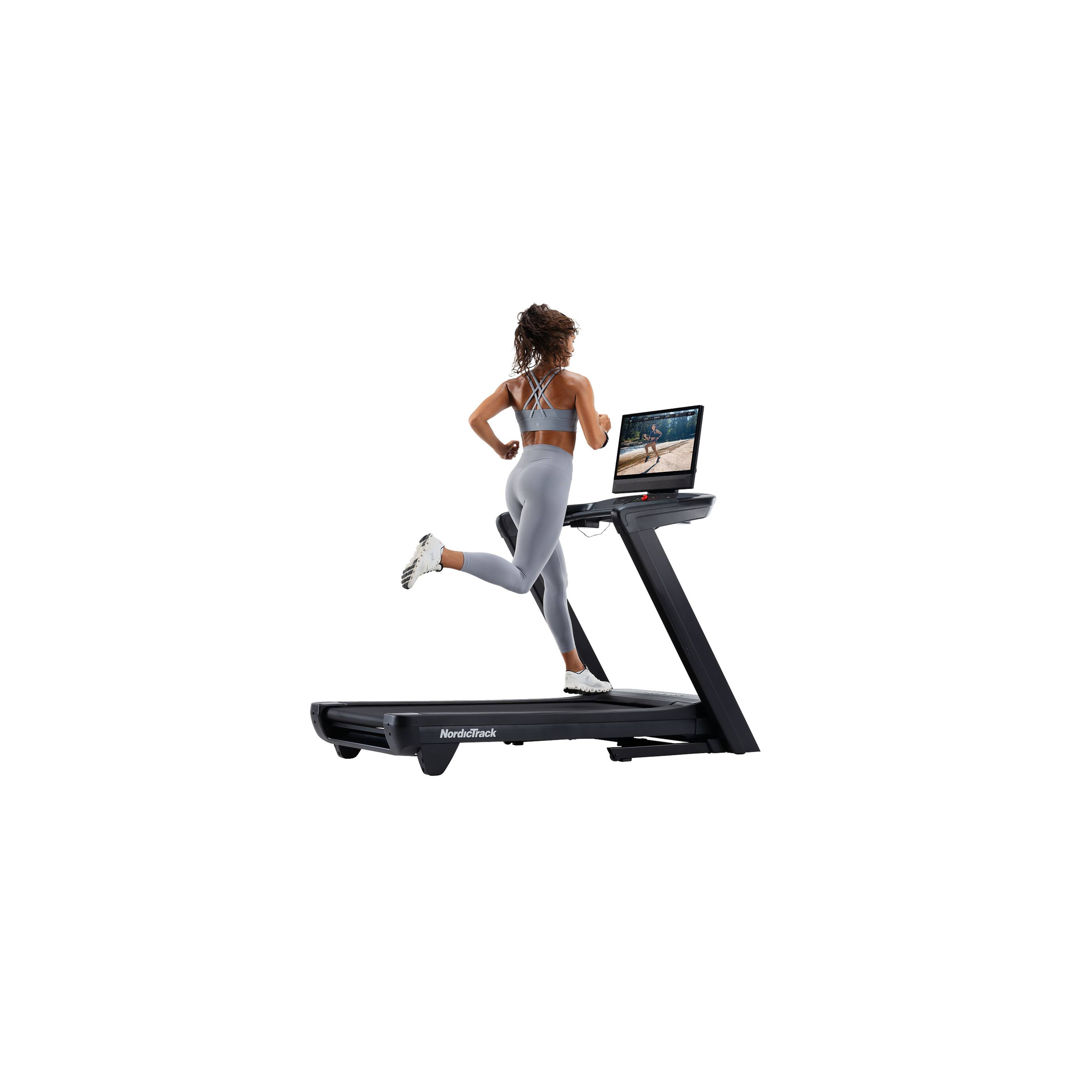 Front. NordicTrack - NordicTrack Commercial 2450 Treadmill with 24" Pivoting Touchscreen - Black.