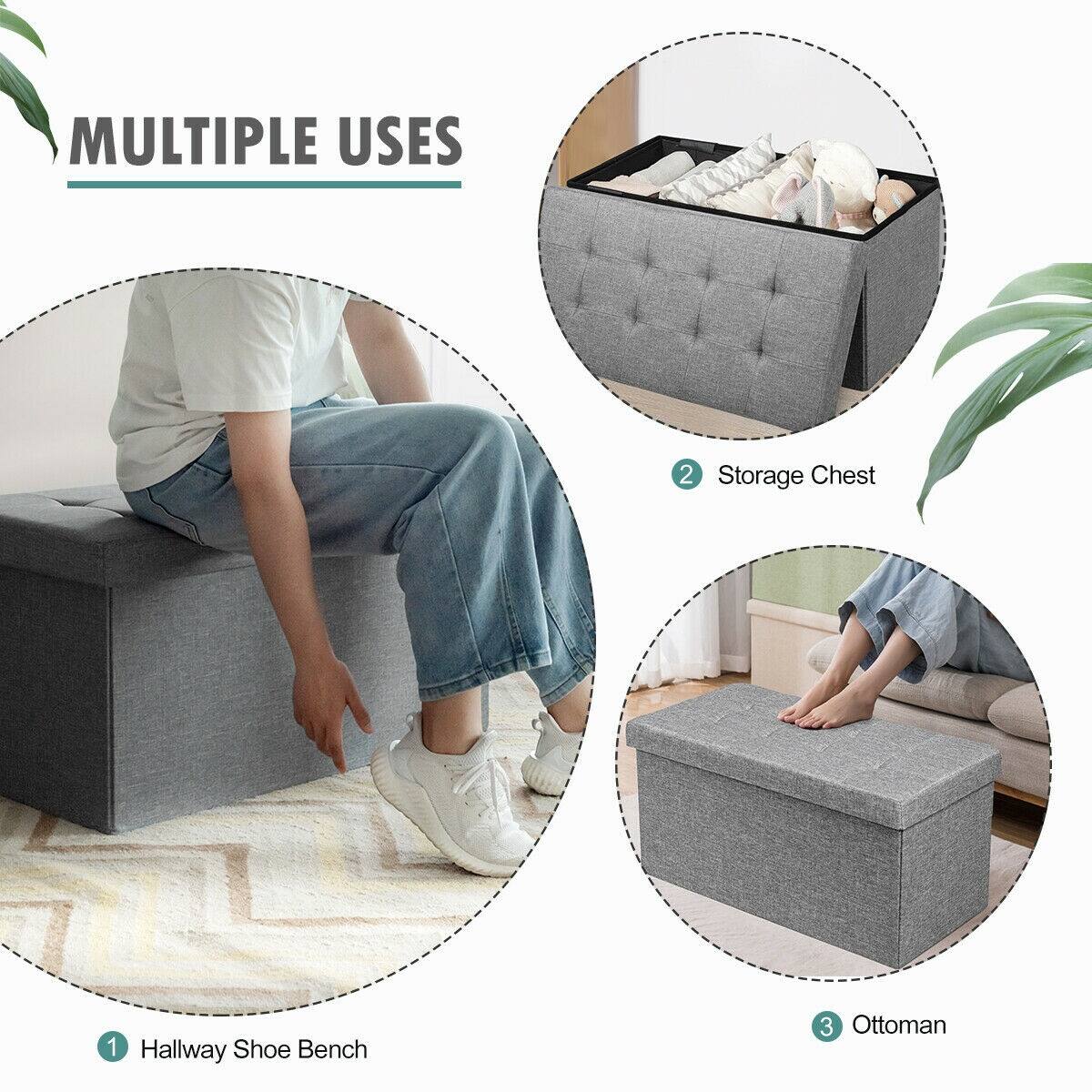 MULTIPLE USES
1 Hallway Shoe Bench
2 Storage Chest
3 Ottoman