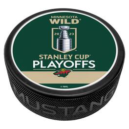 Mustang Drinkware - Minnesota Wild 2023 Stanley Cup Playoffs Hockey Puck - Green
