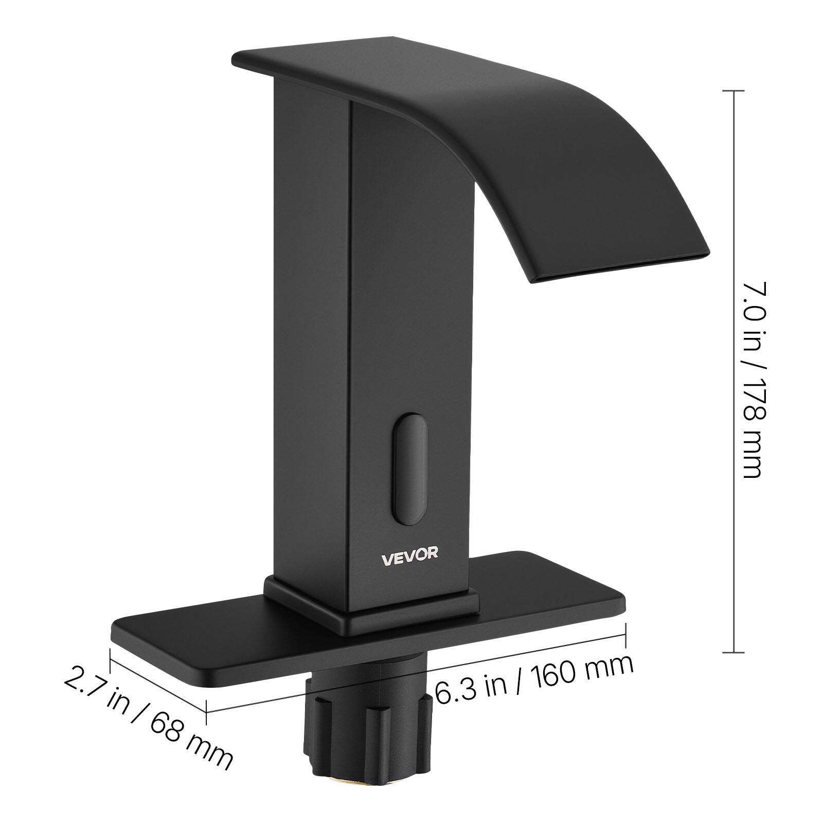 7.0 in / 7.0 in / 178 mm  
VEVOR  
2.7 in / 68 mm  
6.3 in / 160 mm