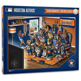 YouTheFan - Houston Astros Purebred Fans 18'' x 24'' A Real Nailbiter 500-Piece Puzzle - Multicolor