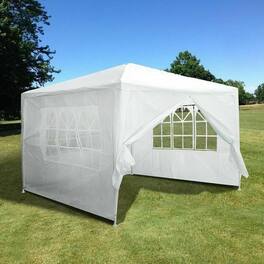 Winado - 10'x10' Party Tent Outdoor Canopy Tent Gazebo Wedding Canopy 4 Side Walls Outdoor Canopy Patio Tent Camping
