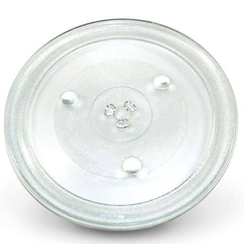 Front. HQRP - 12-3/8 inch Glass Turntable Tray for Hamilton Beach EM031M2ZC-X1 EM031M2ZC-X2 EM031M2ZC-X3 EM031M2ZC-X4 Microwave.