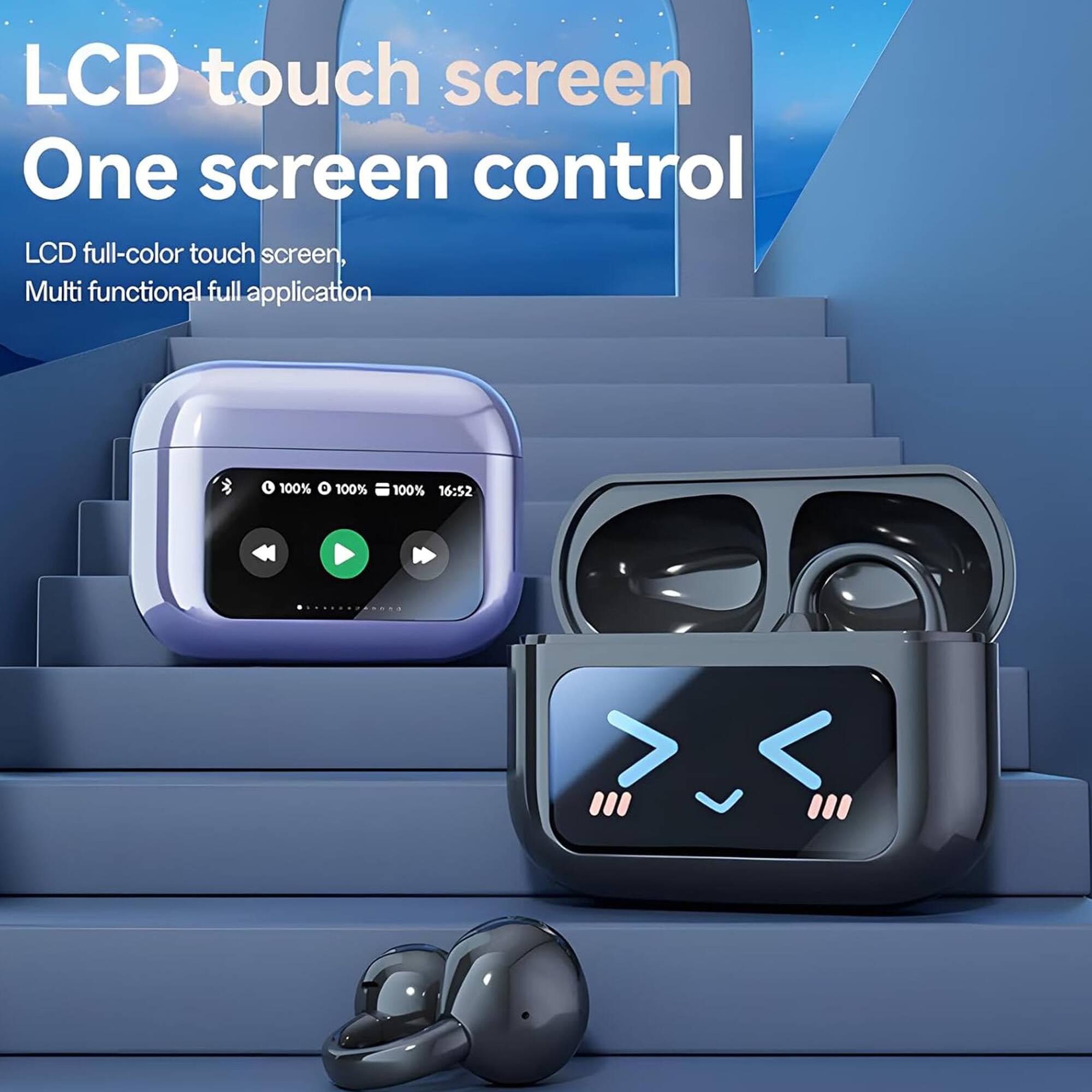 LCD touch screen  
One screen control  
LCD full-color touch screen,  
Multi functional full application