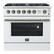 Front. Forno Appliances - Marco 5.36 Cu. Ft. Freestanding Gas Convection Range with Hidden Bake Element - White.