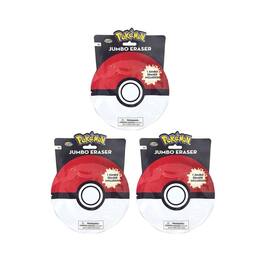 Pokémon - Pokemon Jumbo Eraser Random Blind Foil Pack Set of 3