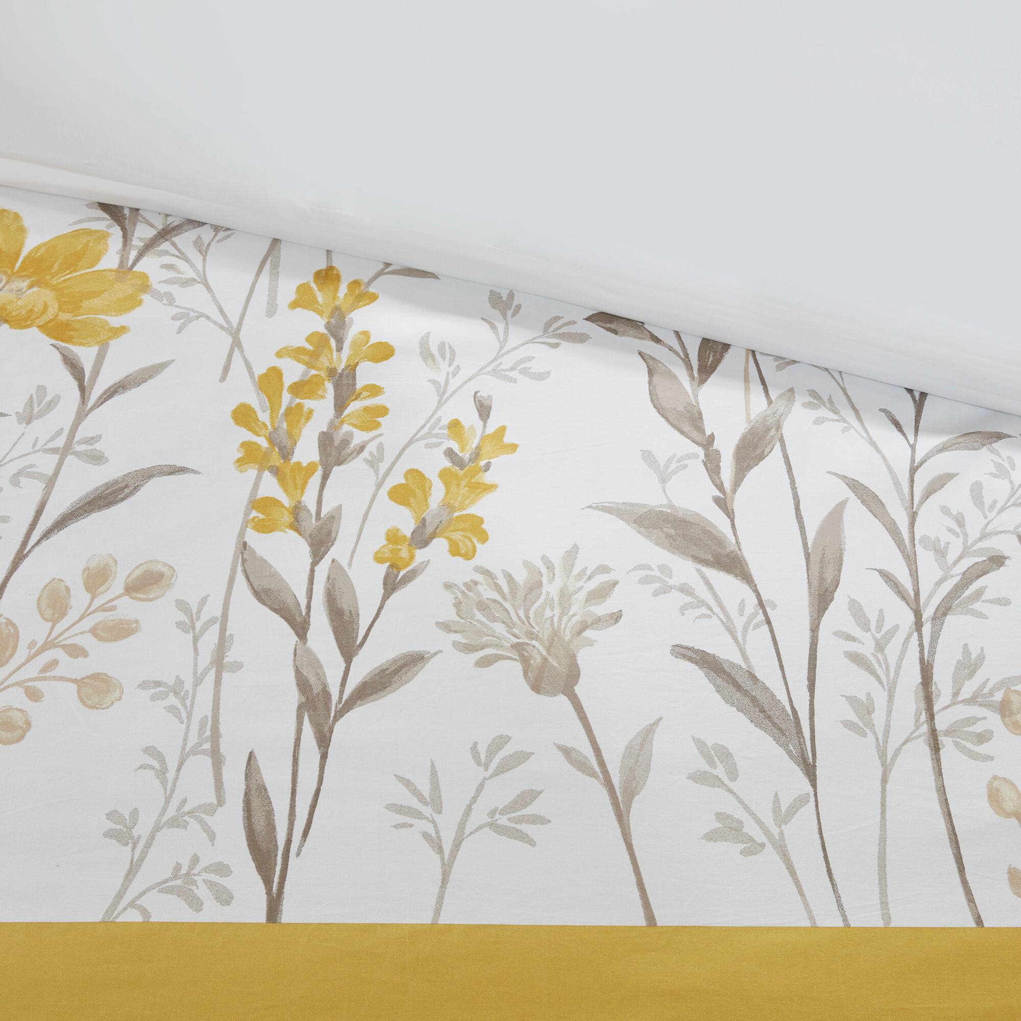 Alt View 5. Gracie Mills - Gracie Mills Jesse 5-Piece Botanical Cotton Comforter Set - Yellow.