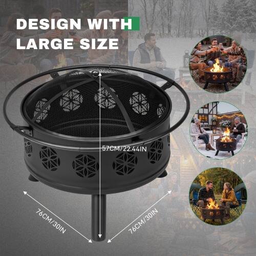 DESIGN WITH LARGE SIZE

57CM/22.44IN

76CM/30IN

76CM/30IN