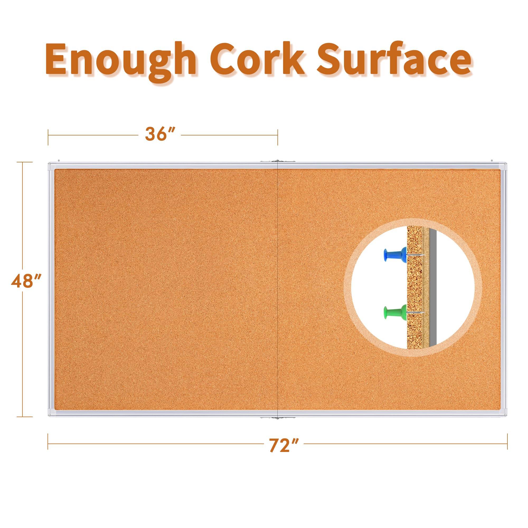 Enough Cork Surface  
36" x 48" x 72"