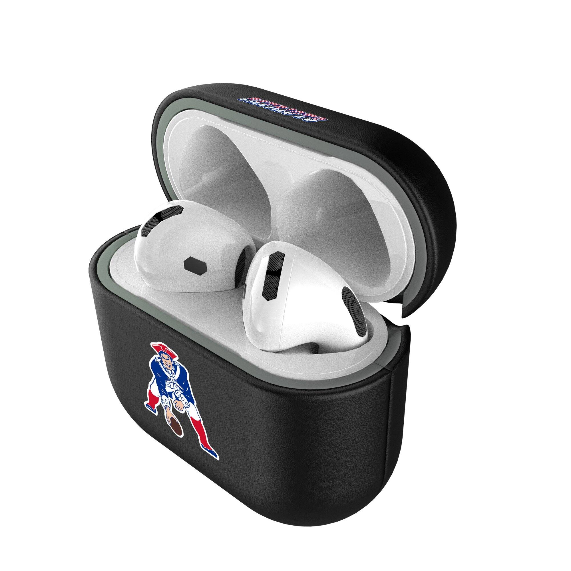 Alt View 3. Keyscaper - New England Patriots Insignia AirPods 4th Generation Case Cover - No Size - Black.