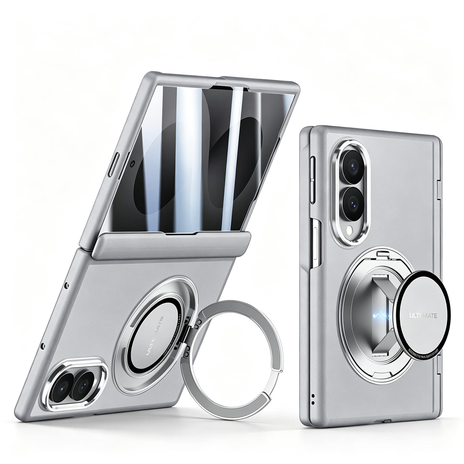 Dteck - Privacy Case for Samsung Galaxy Z Fold8 with Stand & PET Screen Film,Matte PC Shockproof Full Hinge Protection Cover - Gray price history on PriceWatchPro