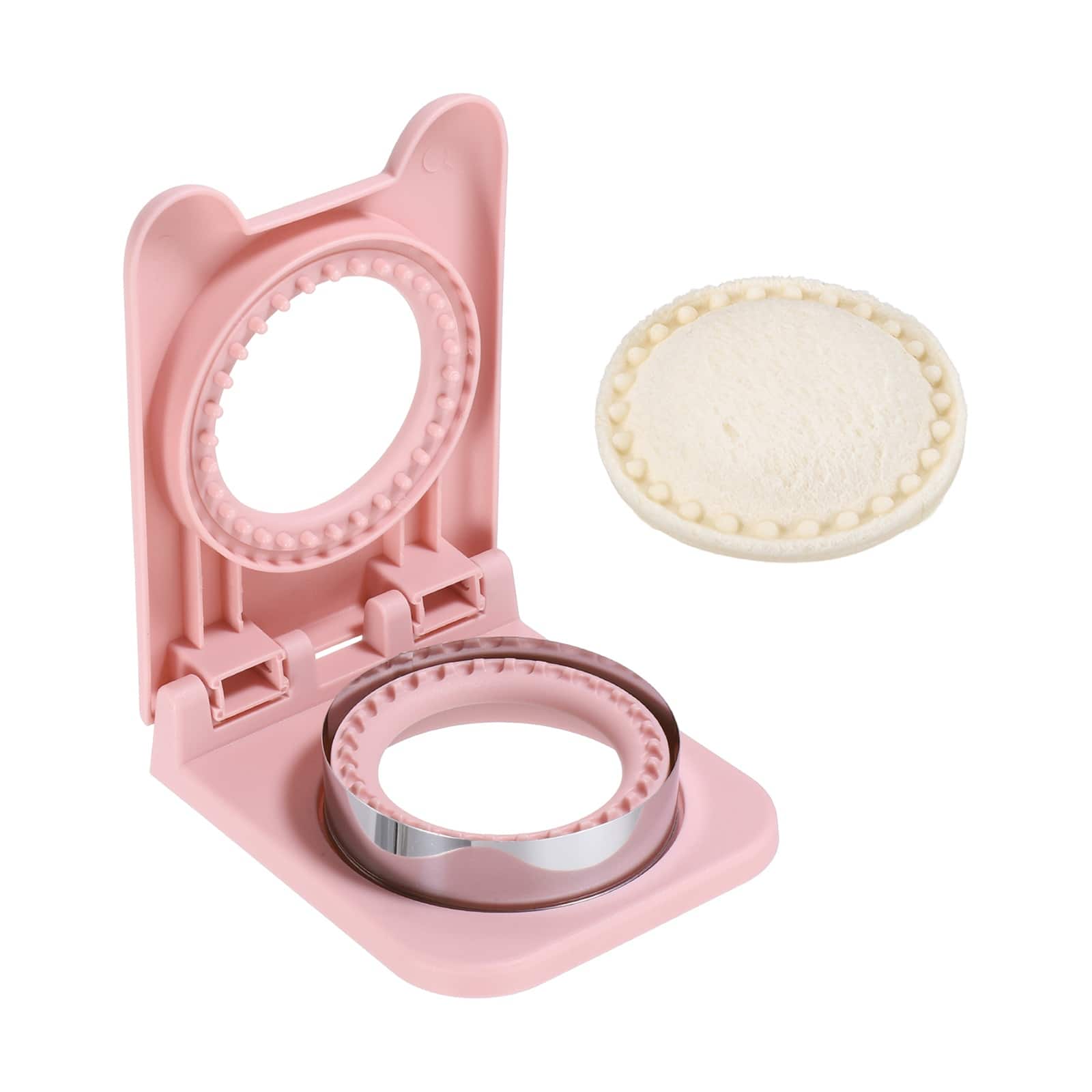 Unique Bargains - Crustless Sandwich Cutter, Round-Shape Uncrustable Sealer for DIY Breakfast Lunch Tea - Pink price history on PriceWatchPro