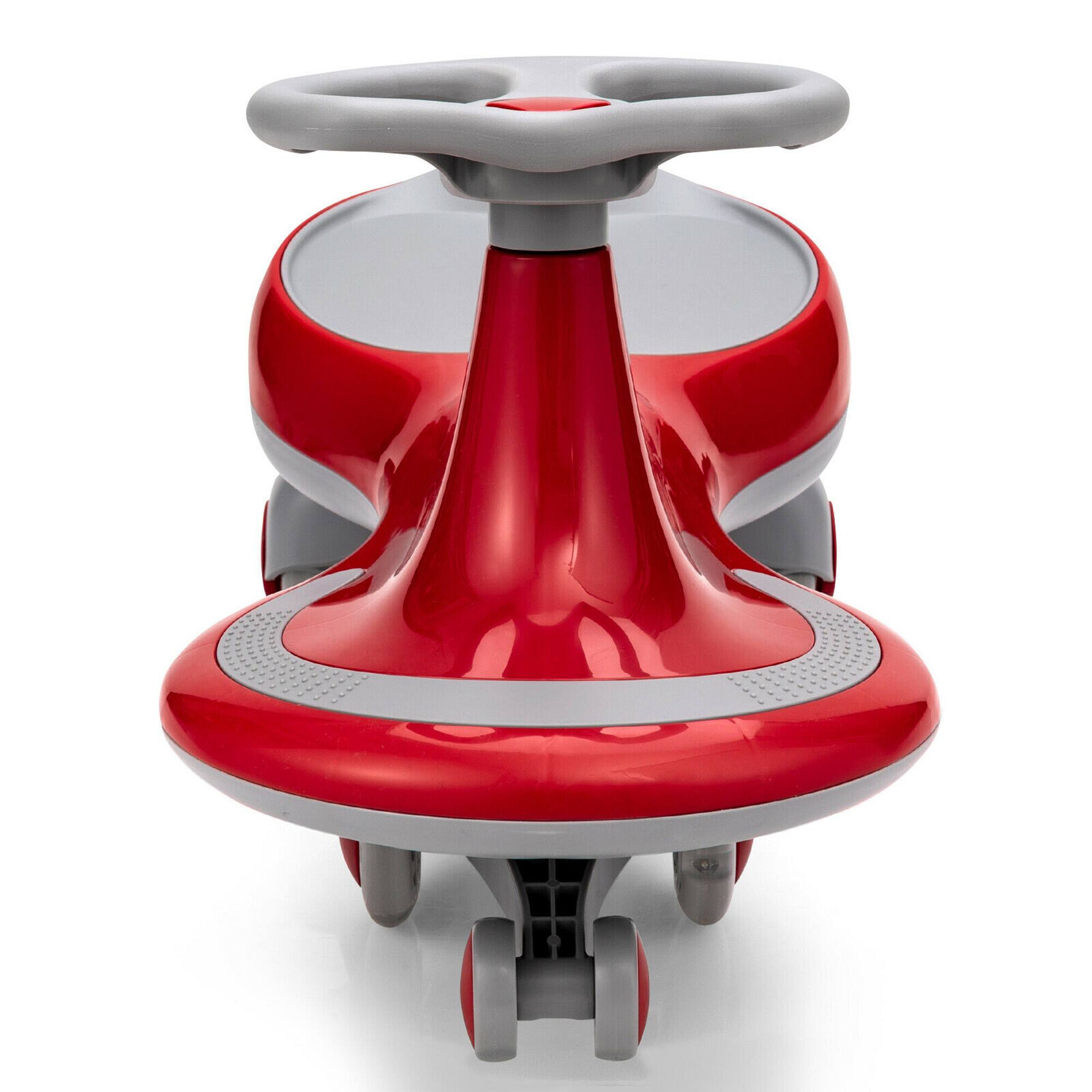 Alt View 9. Gymax - Gymax Wiggle Car Ride-on Toy w/ Flashing Wheels for Kids Red - Red.