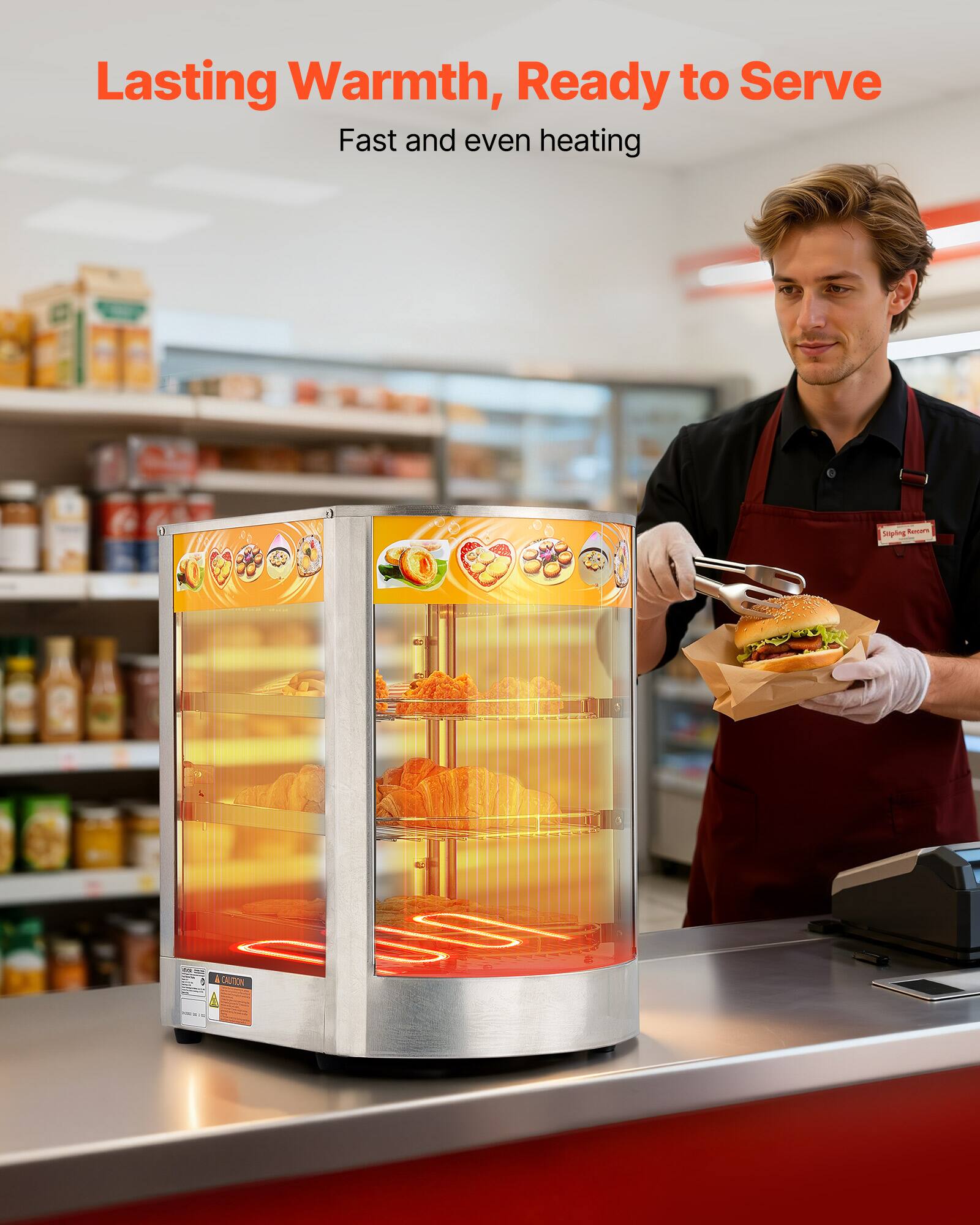 Lasting Warmth, Ready to Serve  
Fast and even heating