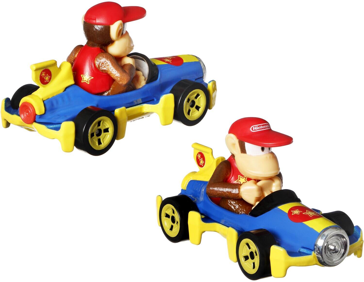 Alt View 2. Mattel - Mattel - Hot Wheels Mario Kart 4-Pack 3-Piece U Assortment (Nintendo)   - COLLECTIBLES - Multicolor.