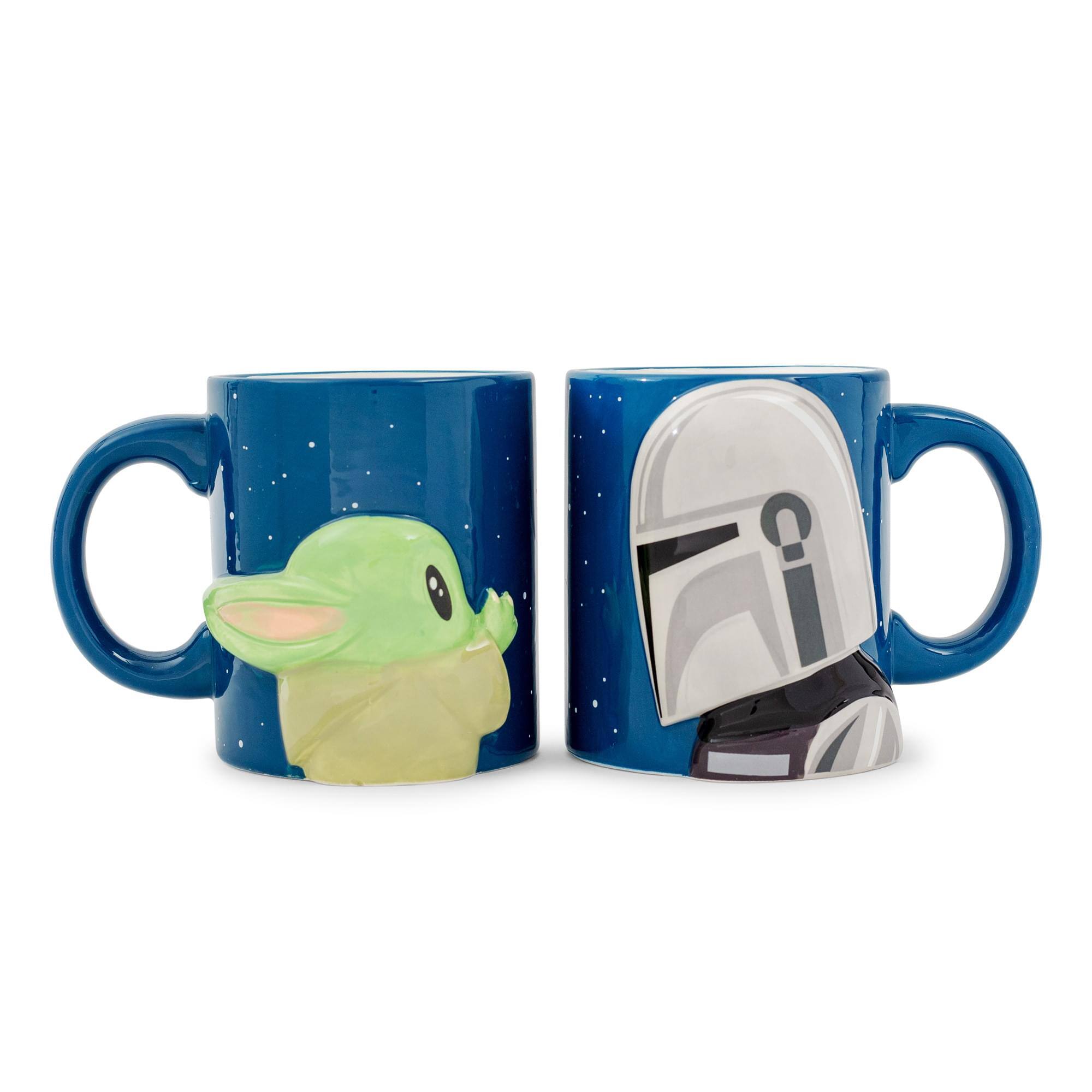 Silver Buffalo - Star Wars: The Mandalorian And Grogu Sculpted Ceramic Mugs | Set of 2 - Blue price history on PriceWatchPro