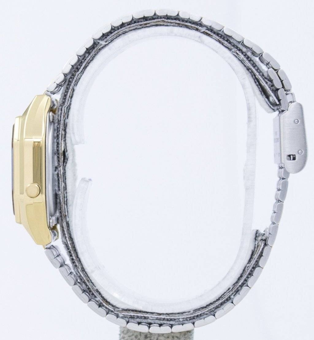 Left. Casio - Casio Women’s Gold-Tone Digital Watch - LA-680WGA-9DF - Gold.