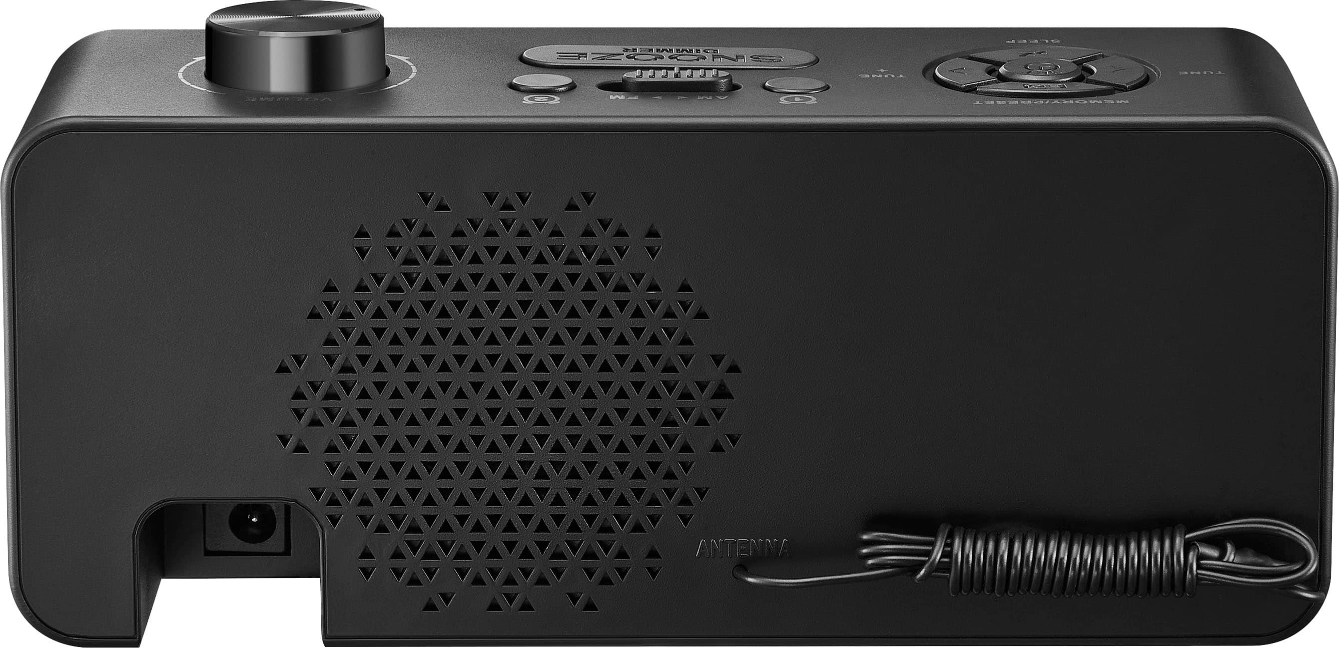 The text on the image reads "TUNE VOLUME OFF ANTENNA."