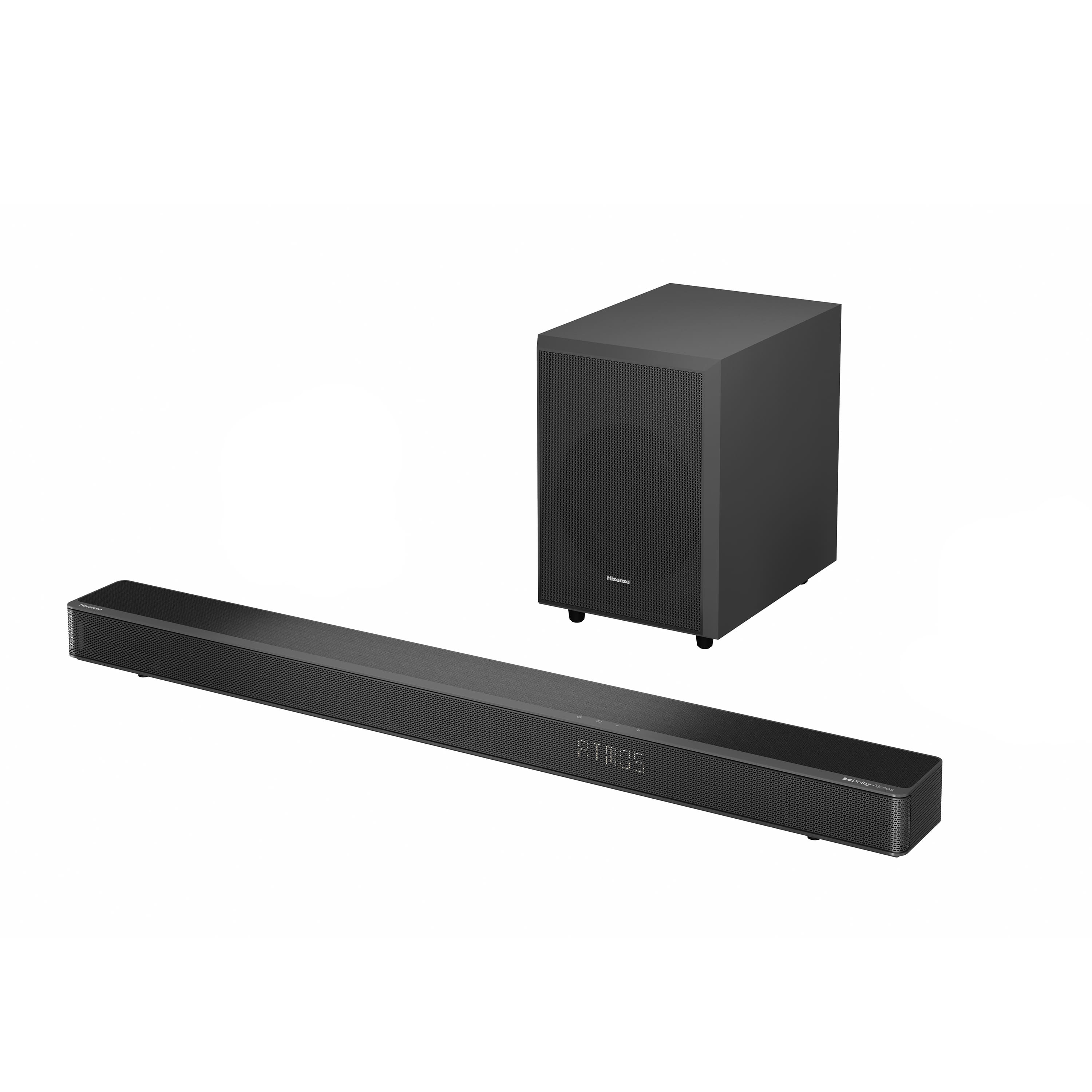 Angle. Hisense - Hisense - 3.1.2 CH AX Series Dolby ATMOS Soundbar with Wireless Subwoofer - Black.