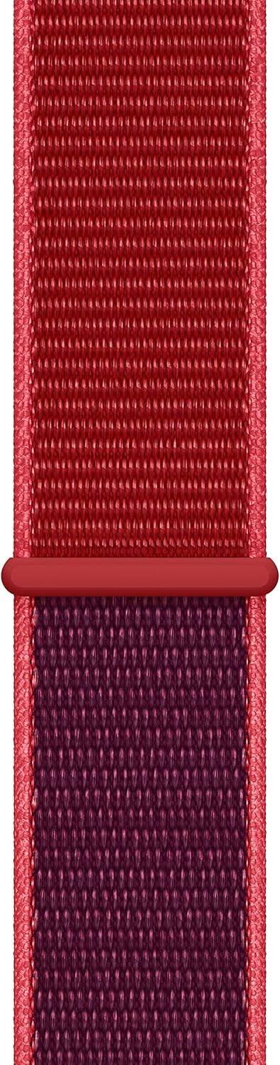 Alt View 1. Apple - Apple Watch Band - Sport Loop (40mm) (PRODUCT) RED - Regular - Red.