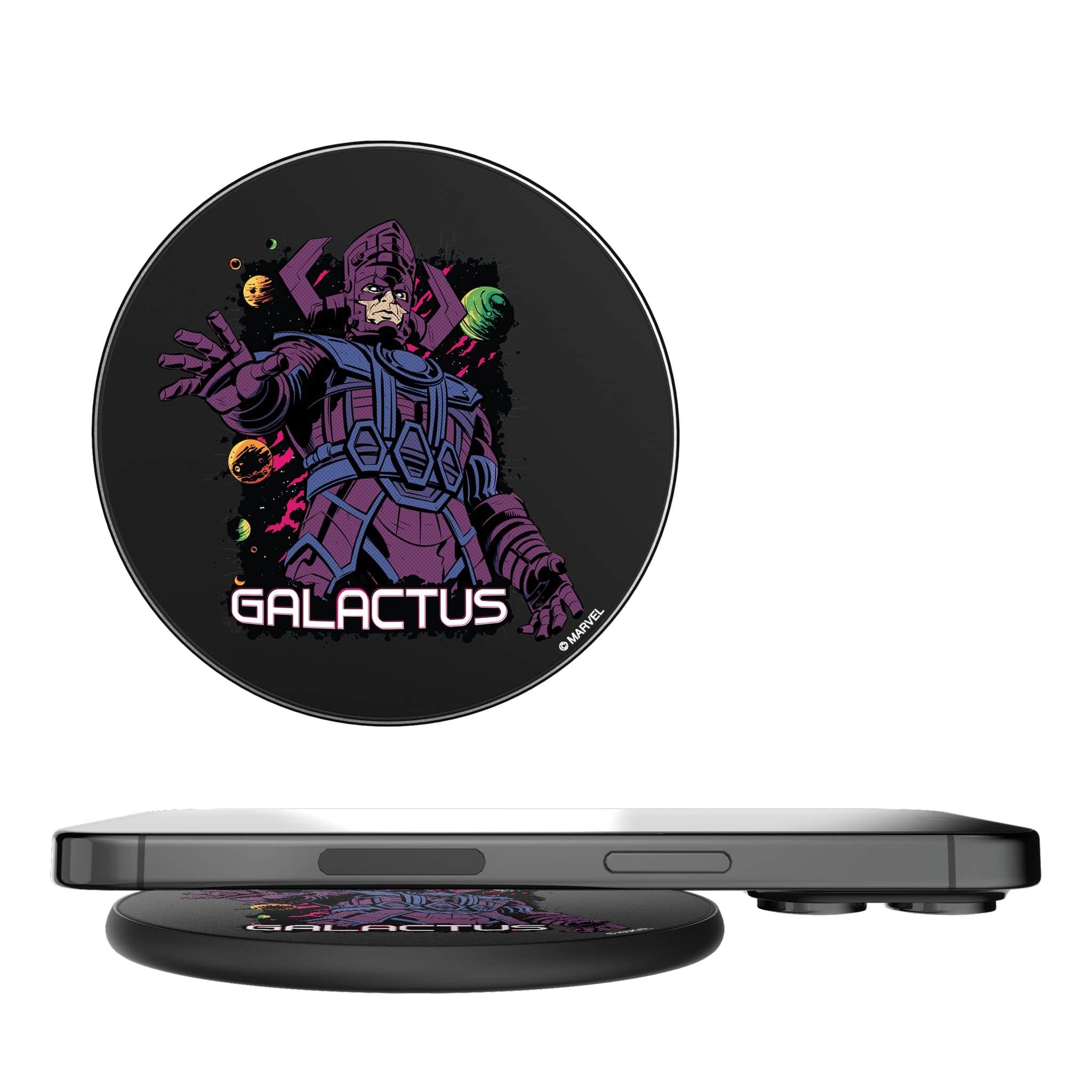 Keyscaper - Marvel Badge 15-Watt Wireless Charger - Galactus