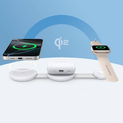 Anker MagGo Wireless Charging Station (3 in 1, Foldable Pad