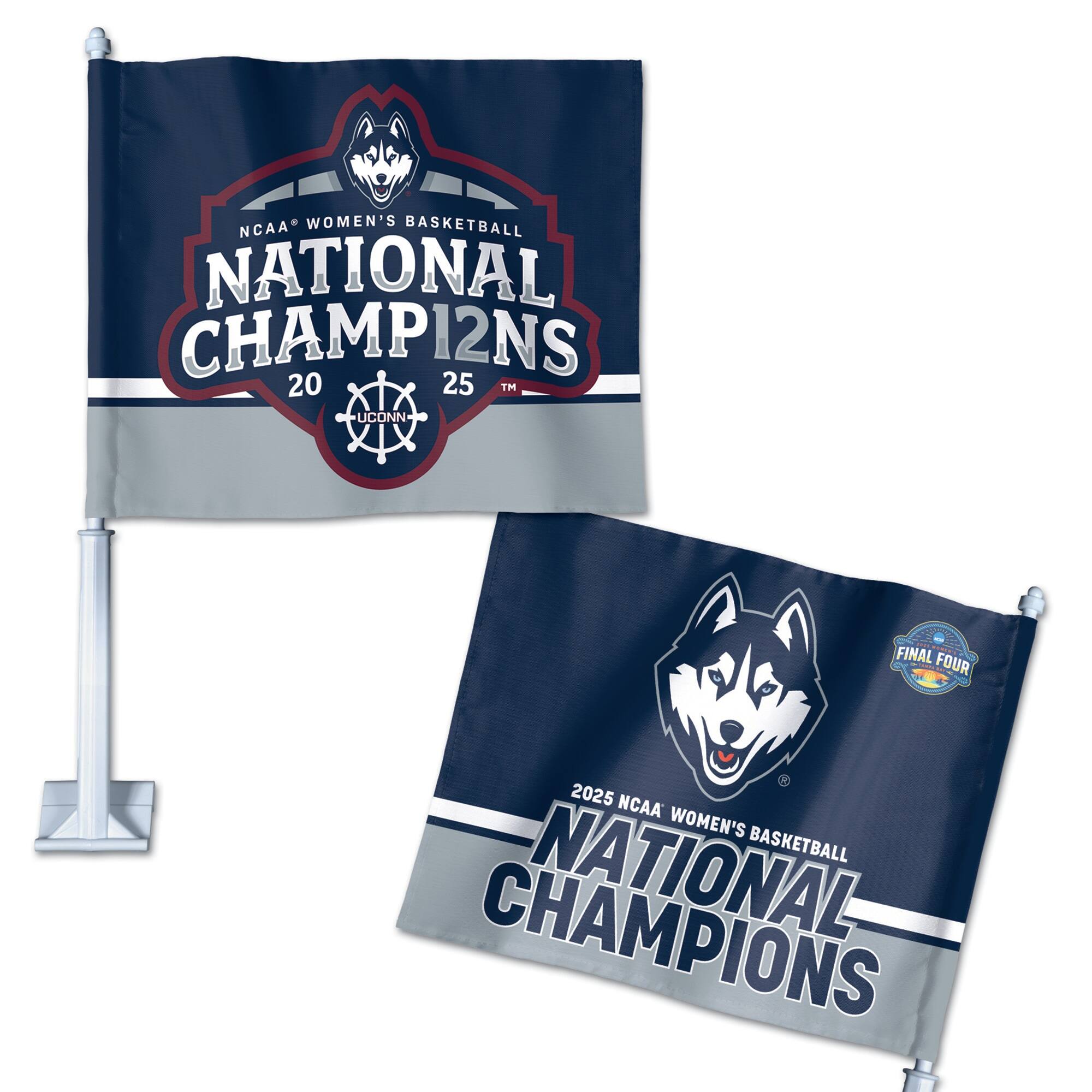 NCAA WOMEN'S BASKETBALL  
NATIONAL CHAMPIONS  
2025  
UCONN  

2025 NCAA WOMEN'S BASKETBALL  
NATIONAL CHAMPIONS  
FINAL FOUR