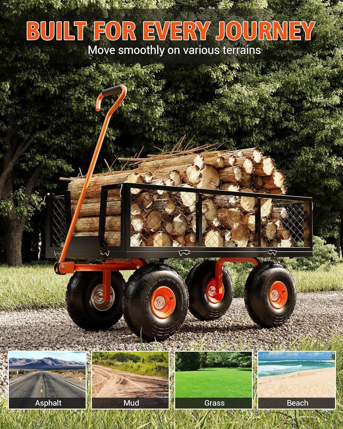 BUILT FOR EVERY JOURNEY  
Move smoothly on various terrains  

Asphalt  
Mud  
Grass  
Beach