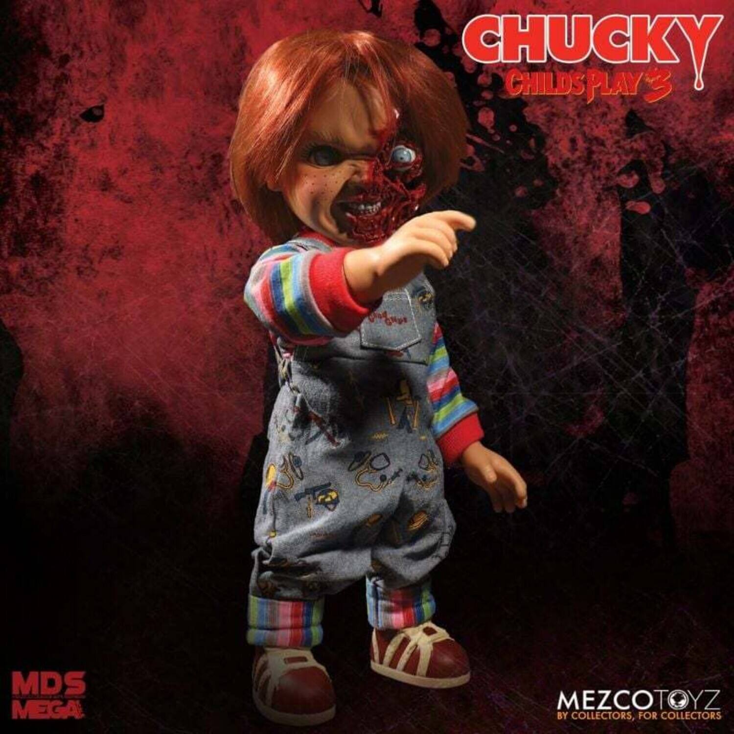 CHUCKY  
CHILD'S PLAY 3  

MDS MEGA  

MEZCOTOYZ  
BY COLLECTORS, FOR COLLECTORS