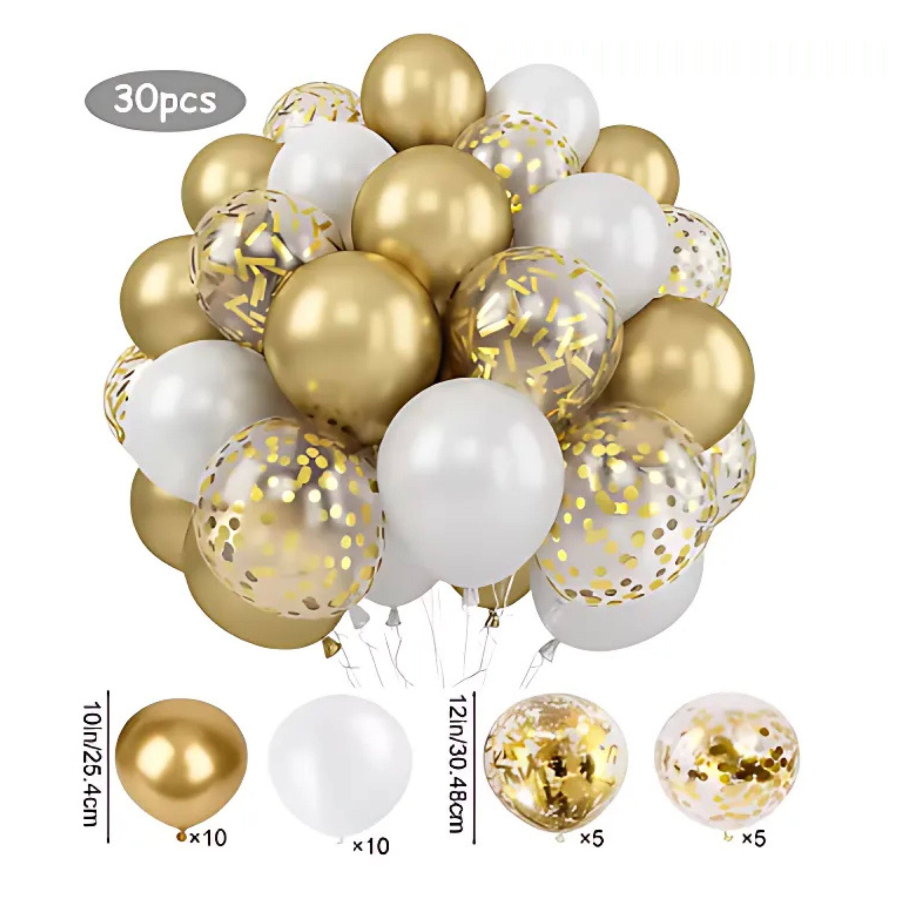 30pcs  
10In/25.4cm x 10  
12in/30.48cm x 5
