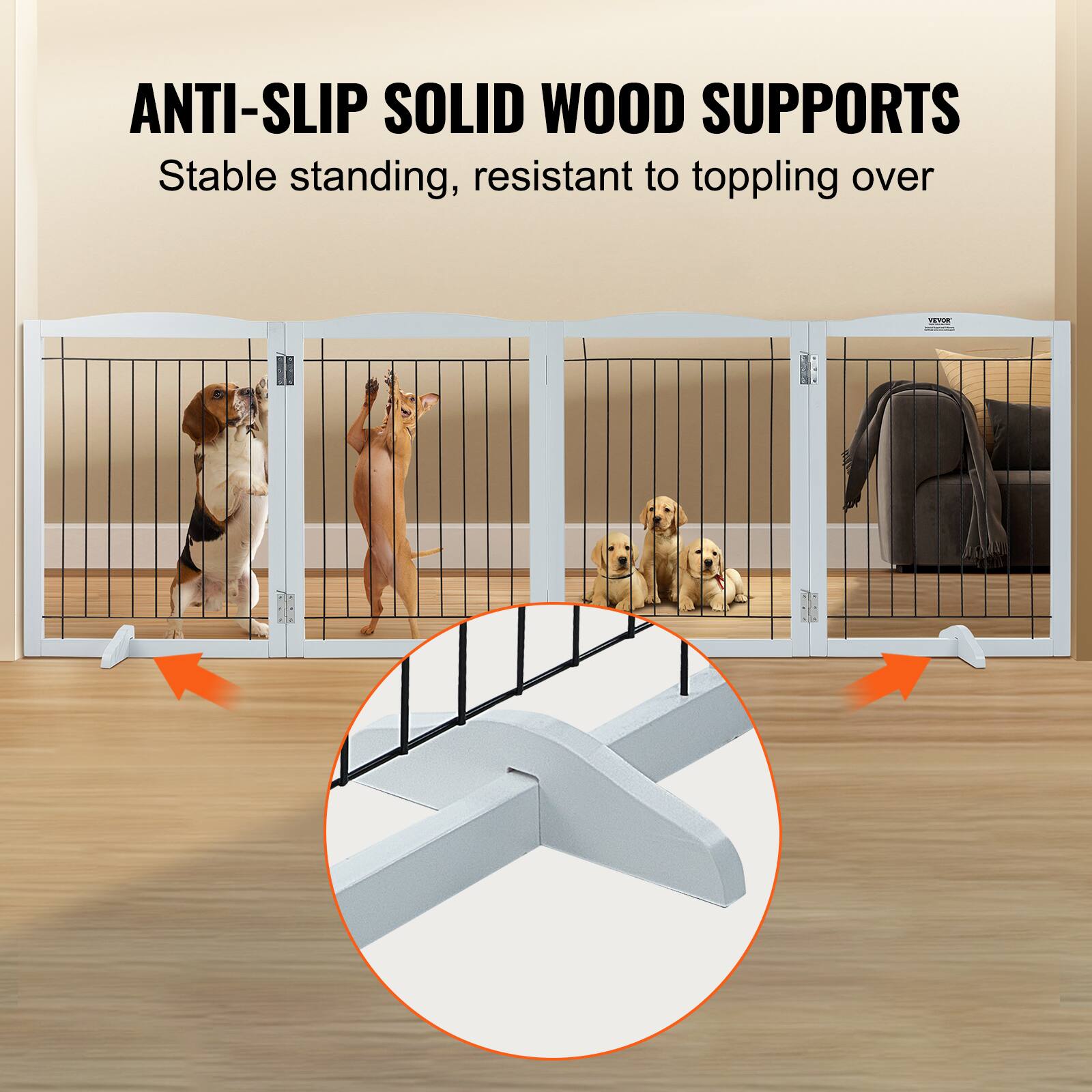 ANTI-SLIP SOLID WOOD SUPPORTS

Stable standing, resistant to toppling over