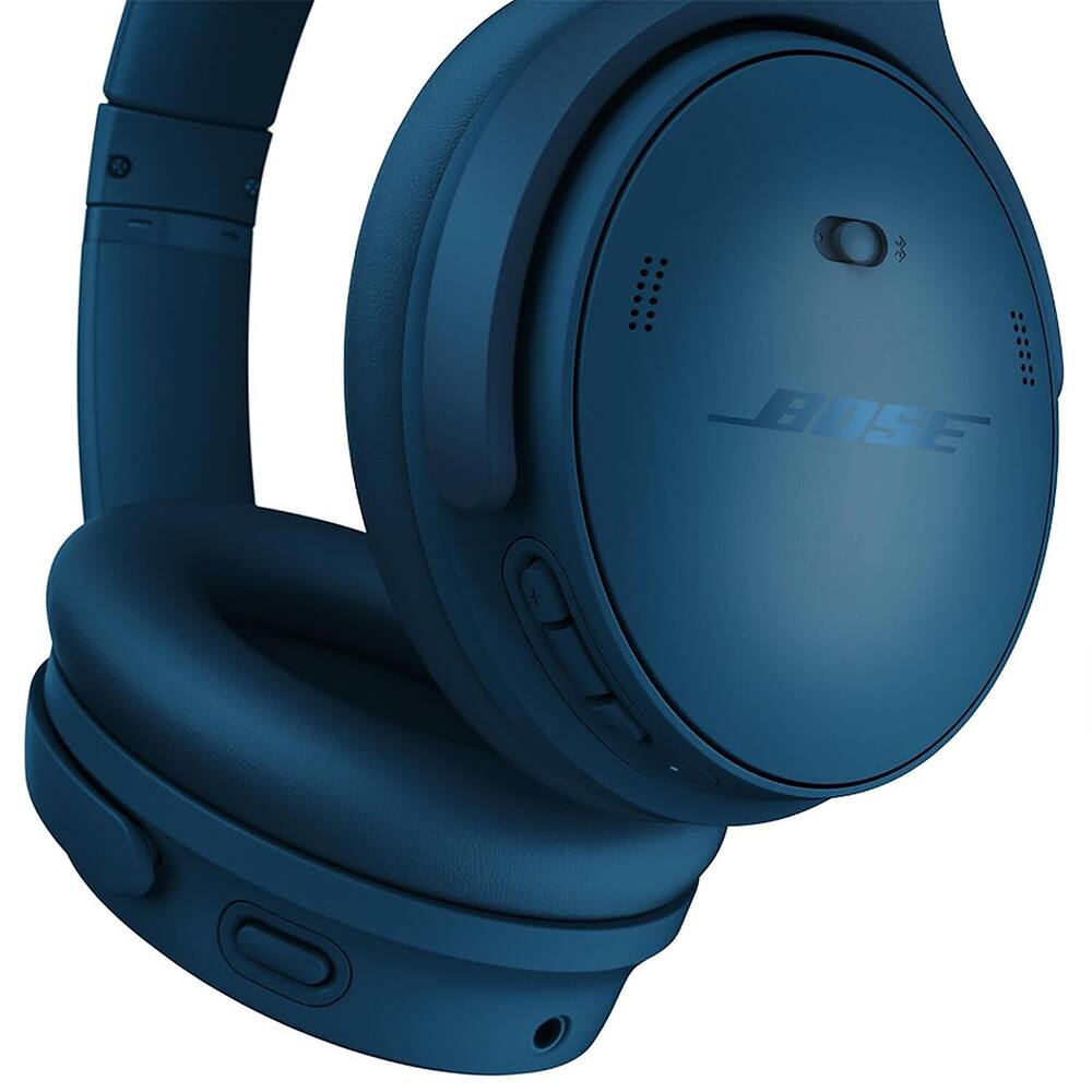 Back. Bose - QuietComfort Wireless Over-Ear Bluetooth Headphones + 26-Month Extended Warranty Protection - Twilight Blue.