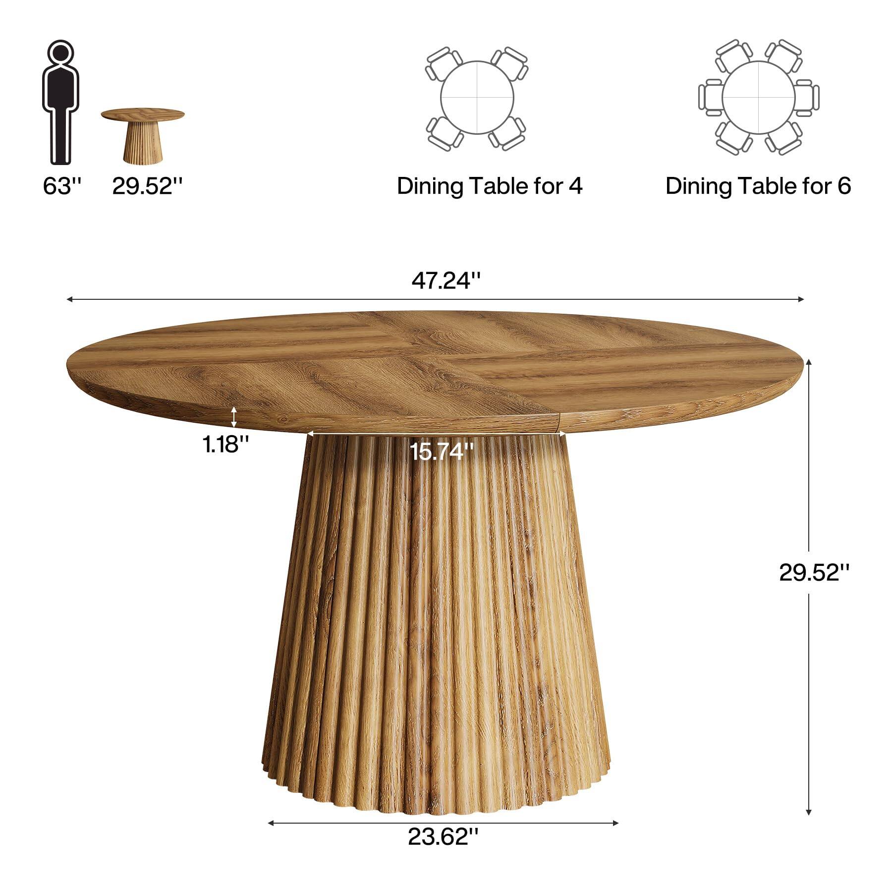63" 29.52"
Dining Table for 4
Dining Table for 6
47.24"
1.18"
15.74"
29.52"
23.62"
