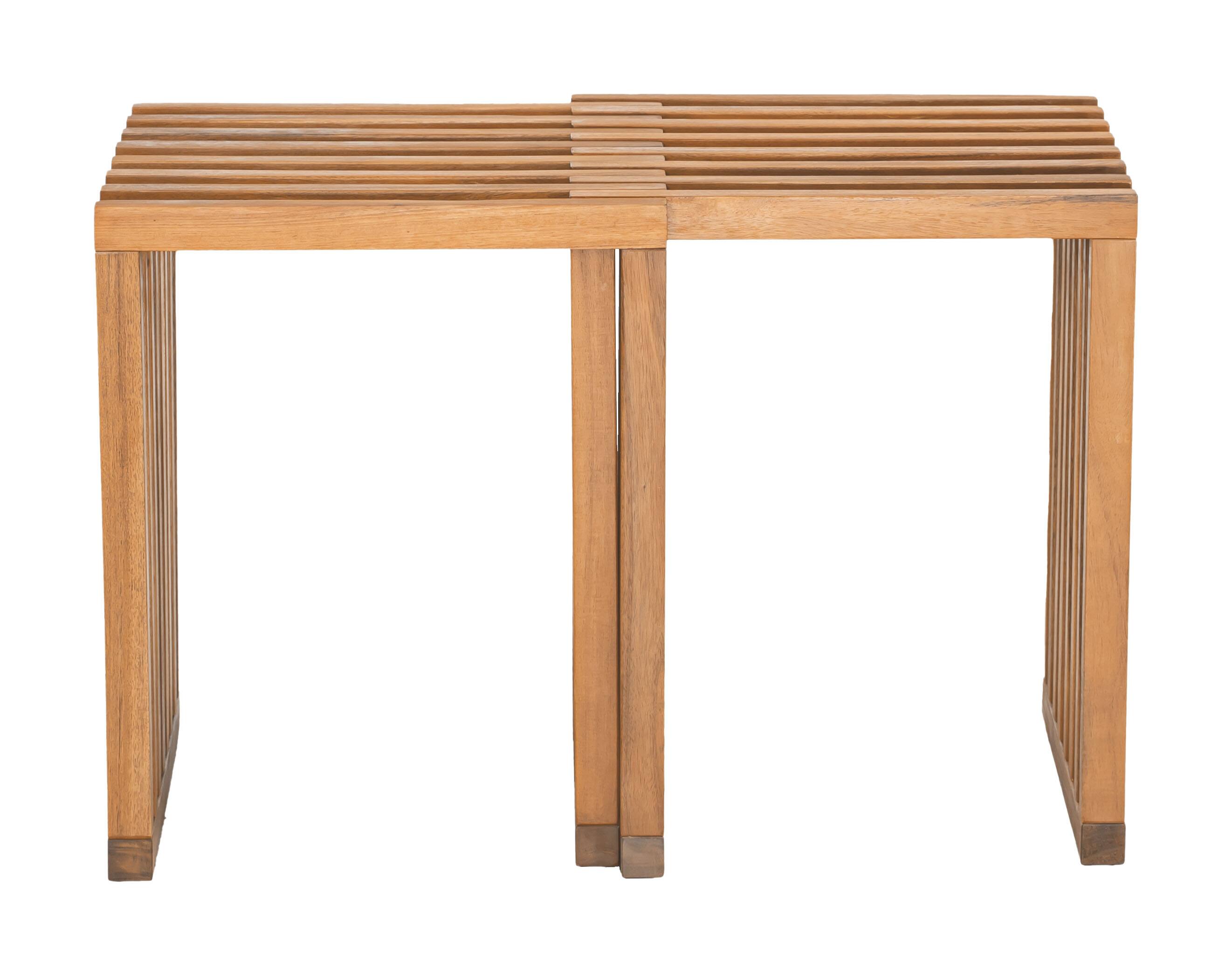 Alt View 1. Hivvago - Riviera Extendable Stool (Set of 2) Natural - Natural.