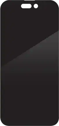 Front. ZAGG - Zagg Invisible Shield Glass Privacy Antimicrobial Screen Protector - iPhone 14 Pro 5G Compatible - Clear.